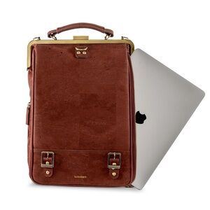 Bark Brown Leather Men's Bag